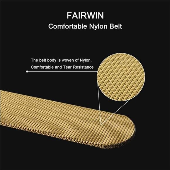 Tactical Rigger Belt, 1.7 Inches Mens Nylon Webbing Utility Belt with V-ring - Picture 6 of 7